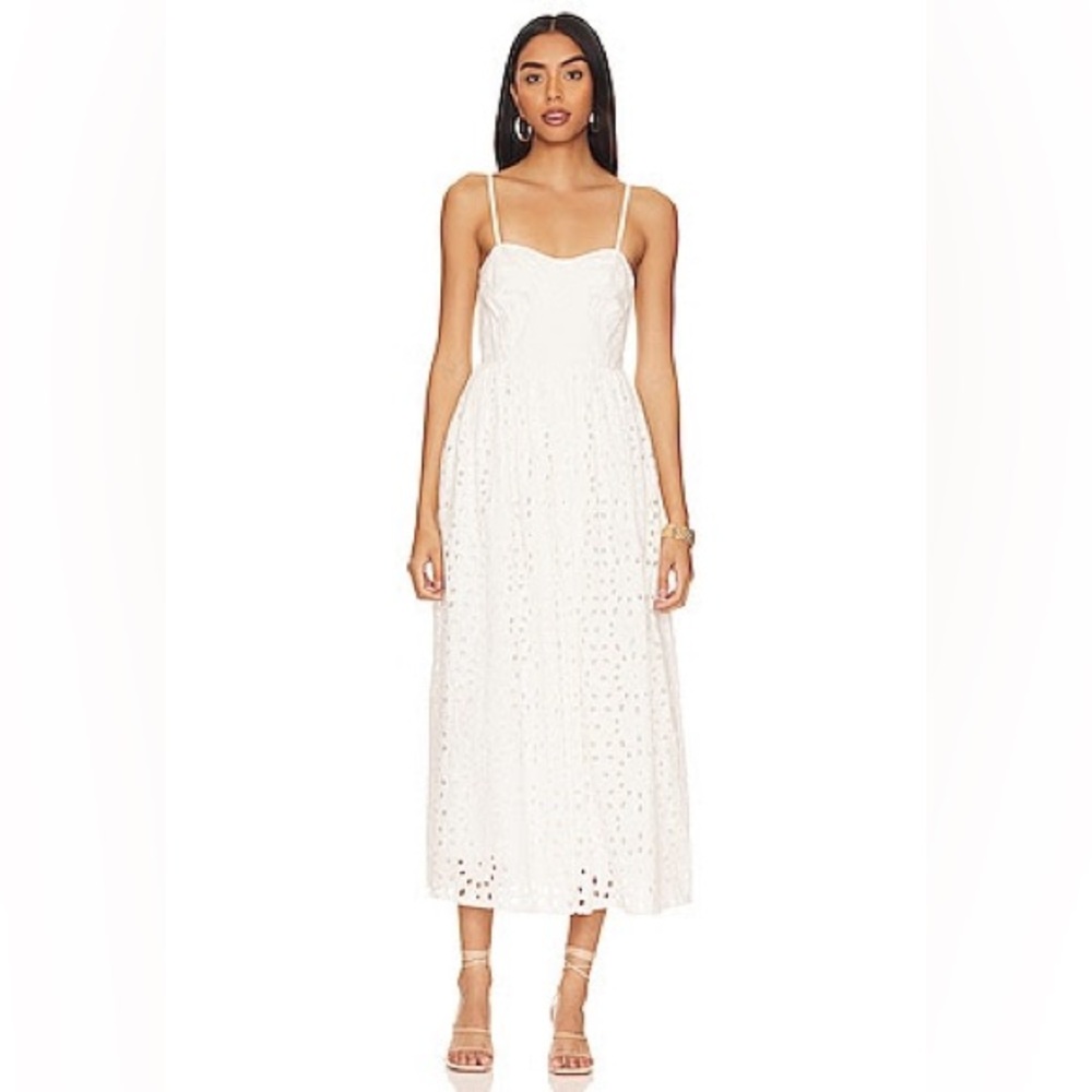 Karina Grimaldi Kaur Eyelet Dress